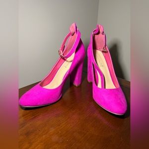 Ankle Strap Pump - Pink
